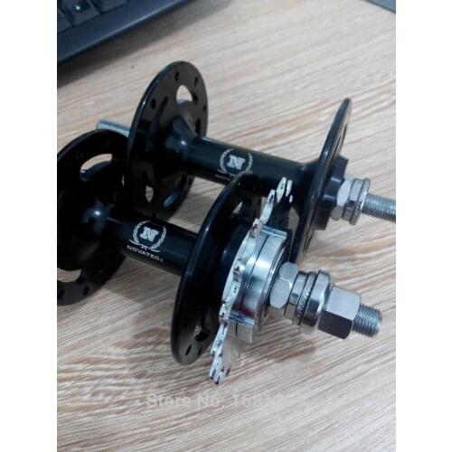 Brand new NOVATEC aluminum alloy Track Fixed Gear bike hubs bearing bicycle hubs with fixed gear 20/24 hole bike parts Free ship