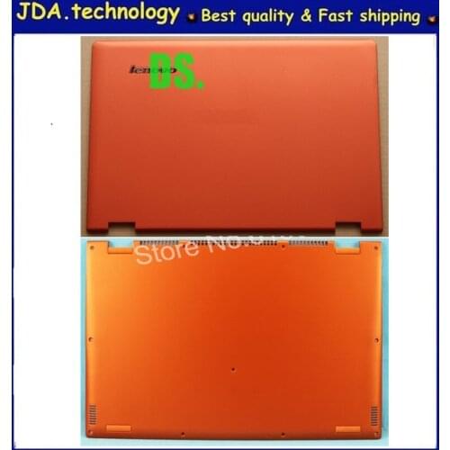 MEIARROW New/Orig for Lenovo Ideapad Yoga 2 Pro 13 LCD Back Rear Lid Cover AM0S9000300+Bottom Lower Case AM0S9000200 Orange