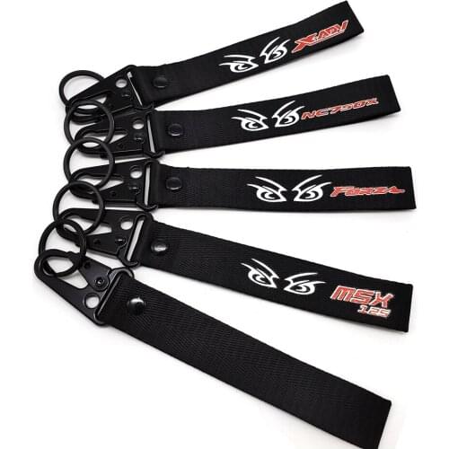 New Arrival Embroidery Key Holder Chain Collection Keychain for Honda XADV NC750X MSX125 FORZA NC700 Motorcycle Badge Keyring