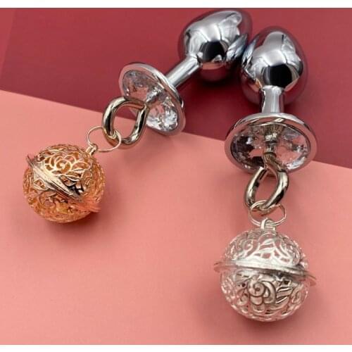 New Stainess Steel Anal Plug Anus G-spot bell anal plug for masturbation male anal plug for tail SM Adult Sex Toys For Men Women