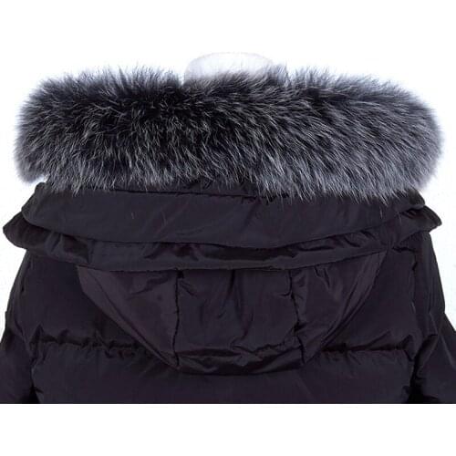 Winter Natural Real Fox Fur Fox Fur Necklaces For Women Straight Scarves Shawl Female Genuine Warm Hood Cropped Fur Collar Neck