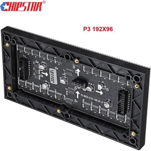 P3 Indoor SMD2121 Led Advertising Screen Module 3 in 1 Full Color Display Modulo 192x96mm