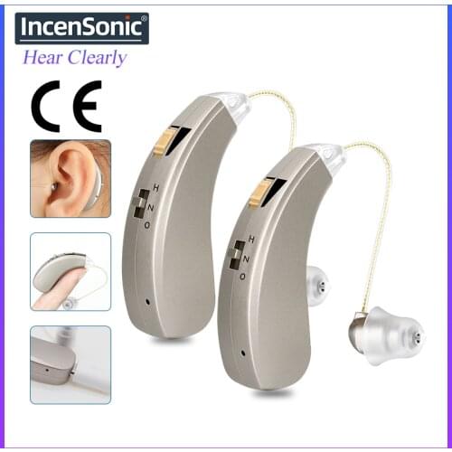 Rechargeable Hearing Aids AAB52SP Audifonos Mini Sound Amplifiers Wireless Ear for Elderly Moderate Loss