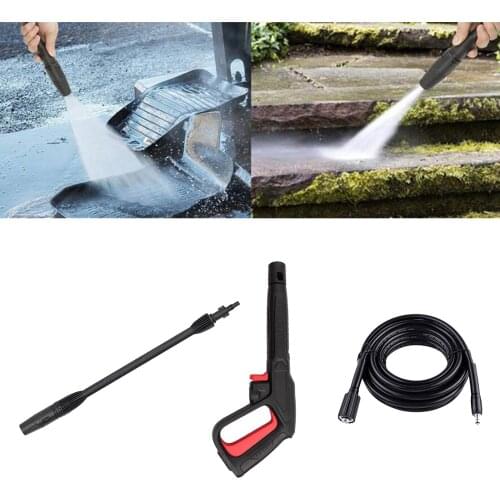 Daily Pressure Washer Gun Spray Gun with Replacement Wand Extension Adjustable Duckbill Nozzle for Car Outdoor Garden Washing