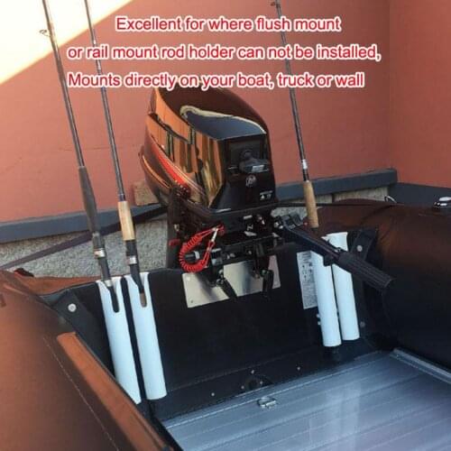 Plastic Fishing Rod Holder For Kayak Boat Fishing Pole Rod Holder Rack Self Adhesive Truck Wall Black Fishing Tools