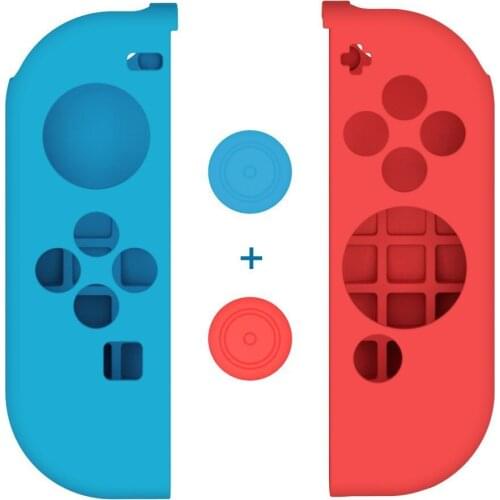 Silicone Rubber Soft Case Gel Anti-Slip Slim Skins Cover For Nintendo Switch Joy-Con Controller Accessories