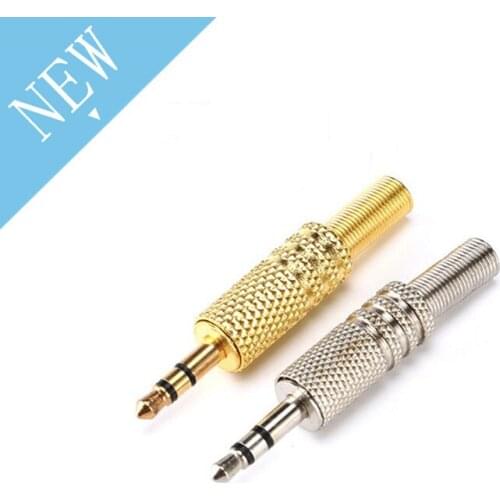 2Pcs Stereo 3.5mm 1/8in Headphone Earphone DIY Male Audio Jack Plug Solder Connectors for Computers Laptops Tablets MP3 Hot Sale