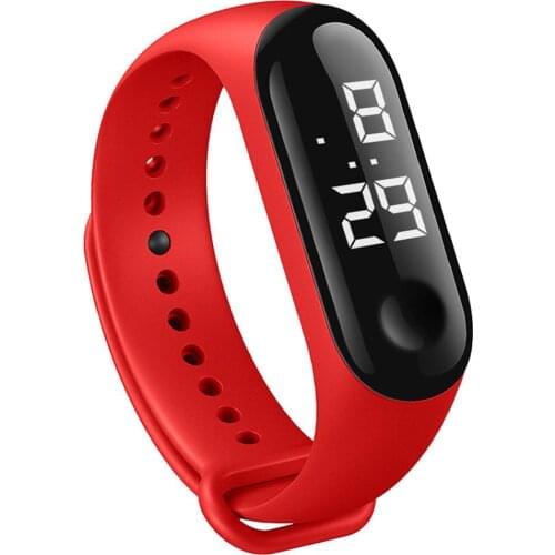 Led Sport Kids Watch Men Women M3 Children Solid Color Adjustable Strap Watch Couple LED Digital Electronic Wrist Watch