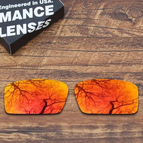 ToughAsNails Polarized Replacement Lenses for Oakley Twitch Sunglasses Fire Red Mirrored Color (Lens Only)