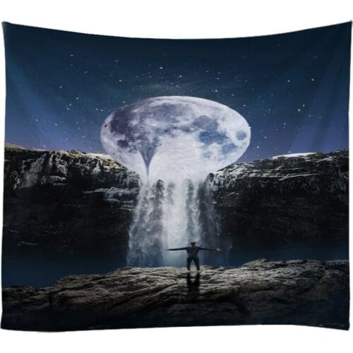Creative 3D Printing Landscape Painting Tapestry Wall Hanging Bed Spread Beach Towel Table Cloth Yoga Mat 250CM*180CM Large Size