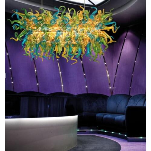 Mouth Blown Glass With 110v-240v LED Bulbs Chandelier Hand Blown glass Chihuly Chandeliers