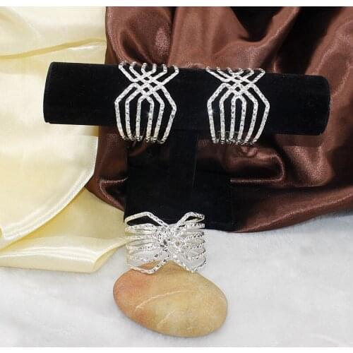 2021 New Design Personality Trend Versatile Fashion Geometry Multilayer Exaggerated Opening Metal Bracelet Womens Jewelry