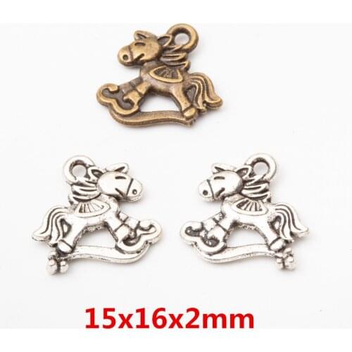 30pcs Vintage Animal Horse Pendant Charm for Jewelry Making DIY Handmade Horse Pendant 5765