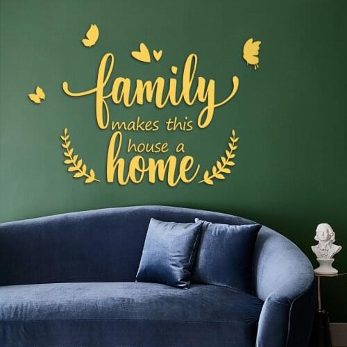 3D Wall Sticker Mirror Stickers Family Home Acrylic Sticker Home Decor Self-adhesive DIY Mirror Wall Sticker Wall Decoration