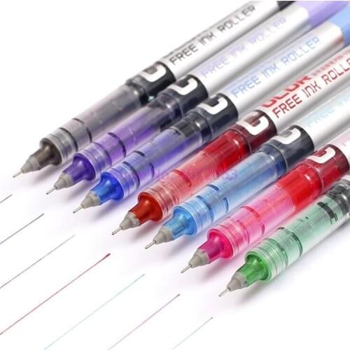 480pcs/lot Direct Liquid Ball Pen PVN-159 0.38mm/0.5mm Needle Point Extra Fine Point Liquid Ink Roller Ball Pen Office School