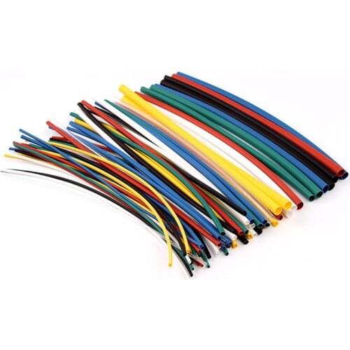 70 pcs 2:1 Polyolefin Heat Shrink Tubing Tube Kits 5 sizes Flame Retardant Durable 7 Color Assorted Colors Ratio