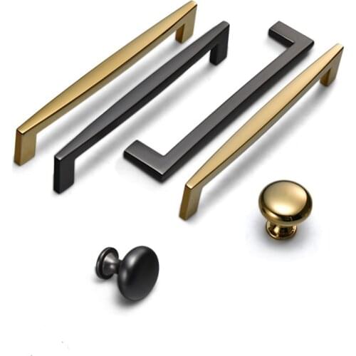 American Gold Furniture Handle Modern Cabinet Knobs and Handles Drawer Knobs Kitchen Handles Black Drawer Pulls