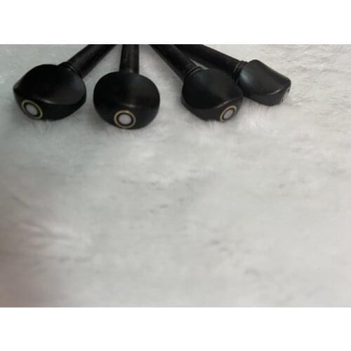 Free shipping 40pcs high quality Violin Pegs with hole natural Ebony Violin Tuning Pegs 4/4, violin parts