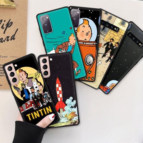 Adventures Tintin Case For Samsung Galaxy S20 FE S10 Plus S21 Ultra S10Lite S9 S8 Antiknock Phone S10e S7 Edge Covers Funda Capa