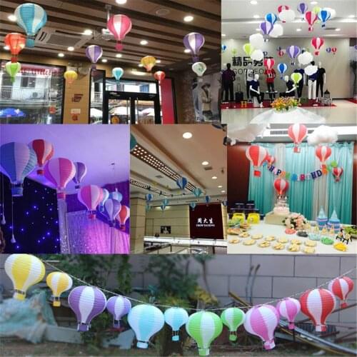 Hot Air Paper Lantern Ceiling Lamp Shade Wedding Party Balloon Decoration