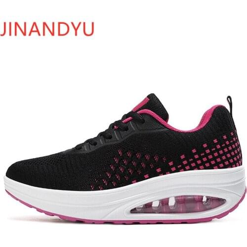 Flats Platform Casual Shoes for Women Black White Sneakers Lightweight Sport Shoes Women Breathable Fashion Shoes Woman Flats