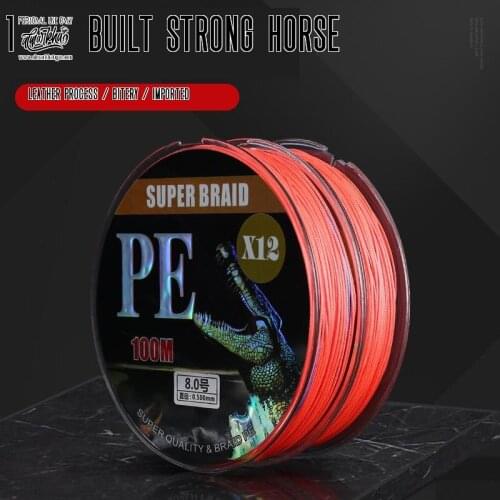 12 Strands Weaves Braided 100M Fishing Line Super Strong PE Line Braided Fishing Thread -40