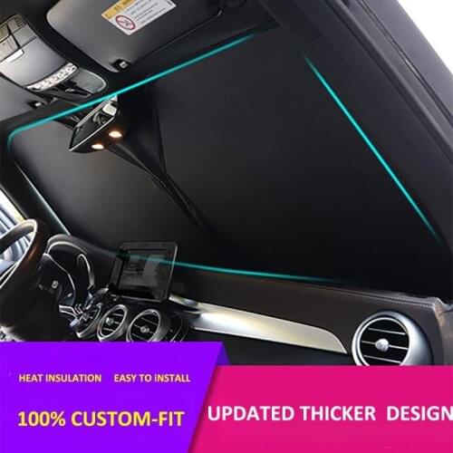 2021 Hot Car Front Windshield Sunshade For Tesla Model 3/Y Luxury Auto Frunk Screen Sun Visors Sunshade