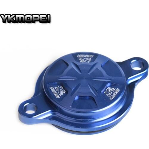 Free Shipping CNC Billet Oil Filter Cover Cap For YZ250F YZ450F WR250F YZ250FX Dirt Bike MX Motocross Off Road Motorcycle
