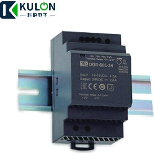 Meanwell DDR-60G-24 60W Dail Rail switching power supply 9~36V input 24V 2.5A DC to DC converter