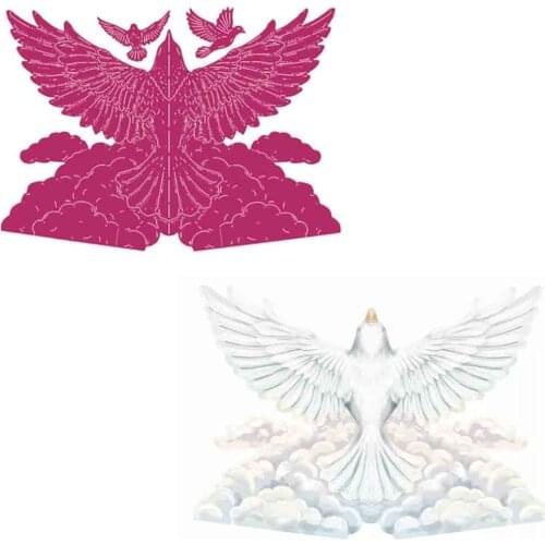 Metal Cutting Dies Soaring Dove 3D Card Shape Scrapbook Diary Decoration Stencil Embossing Template DIY Greeting Handmade 2021