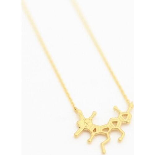 Multico cheerful mood molecular necklaces Chemical molecular structure of emotion model necklaces Very cool personality necklace