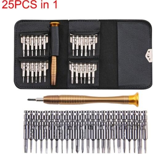 Funtionn Screwdriver Set 25 in 1 Precision Multifunctional Repair Tool Kit Magnetic Torx Triangle Bits For Phone Tablet PC