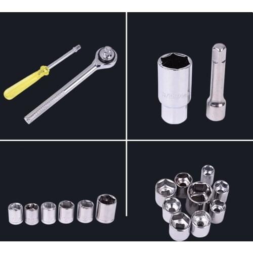 40-piece sleeve set set combination hardware tool 4mm-16mm retrofit Auto repair 3/8 set wrench Motorcycle car repair tools