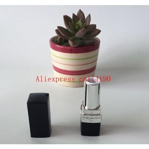 Brand new 200 pcs/lot 5g Elegant Empty Square Lipstick Tube, DIY Lip Balm Bottle,silver Gold Cosmetic Container For Women