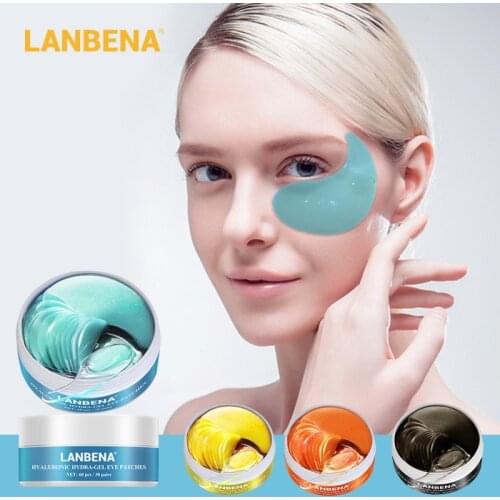 LANBENACollagen Eye Mask Eye Patch Anti Puffiness Vitamin C Eye Mask Remove Dark Circles Anti Age Bag Eye Wrinkle Skin CareTSLM1