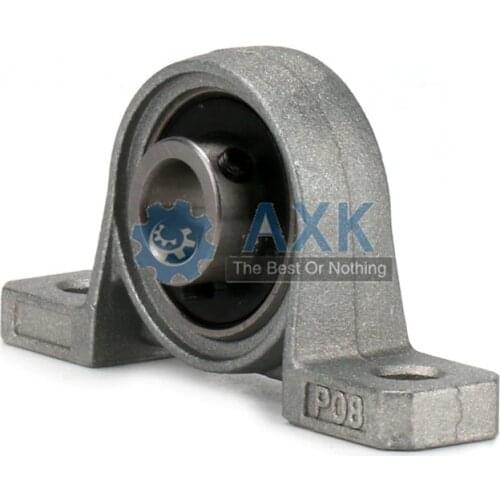 Free Shipping 2pcs Zinc Alloy Diameter 8/10/12/17mm Bore Ball Bearing Pillow Block Mounted Support Kp08 Kp000 Kp001 KP003