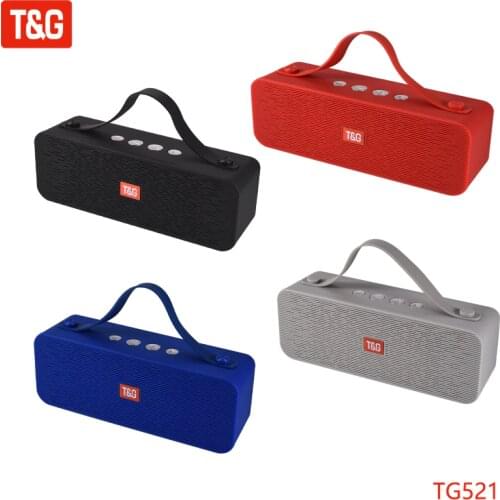 T&G TG521 Portable Mini Speakers Wireless Bluetooth Speaker Handheld 3D Stereo Bass Subwoofer Handsfree Loudspeaker Music Player