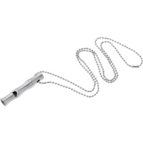 Emergency Survival Stainless Steel Whistle with Lanyard,Suitable for Hiking