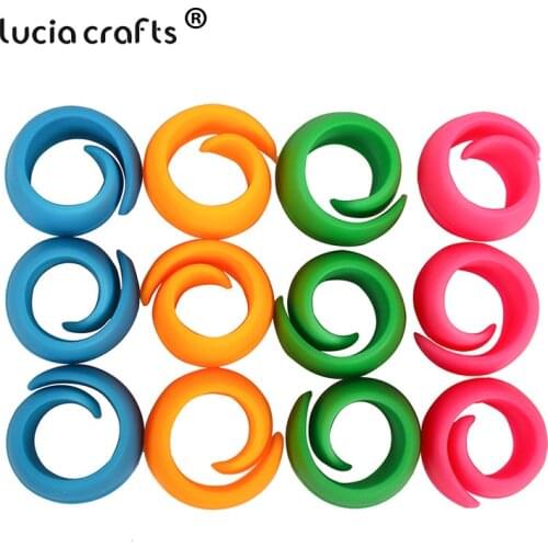 4/12pcs/lot 20mm Spool Clamp Holders Huggers Bobbin Clamps Keep Thread Spools From Unwinding DIY Sewing Tool Accessories F1321