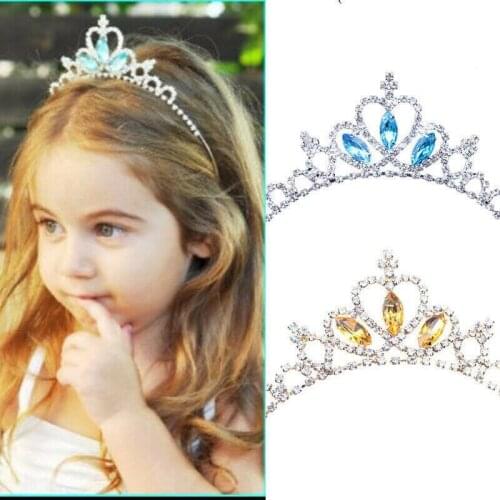 Tiara Princess Crown Kids Girls Child Wedding Prom Crystal Rhinestones Headband