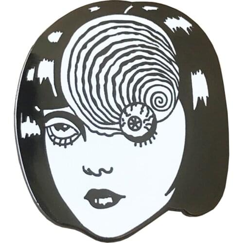 Uzumaki Junji Ito Tomie Horror Goru Eyeball Manga Anime Japan Japanese Enamel Pin Badge