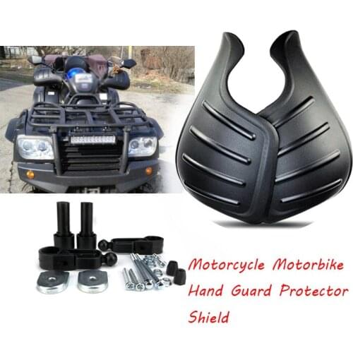 1 Pair Wind Deflector Handguard Motorcycle Motorbike Hand Guard Protector Shield 29x20x11.5cm Black Polypropylene