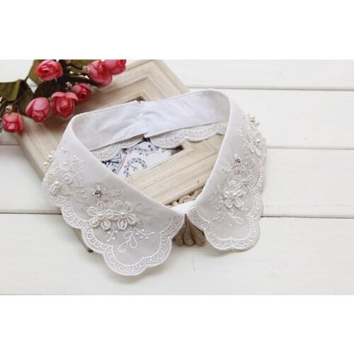 2016 Korean Hot Sale False Collar Detachable Shirt Accessories Detachable Fake False Collar Accessories Lace Collar Necklace
