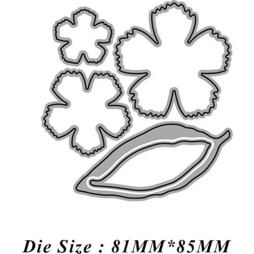 2021 New Flower Leaf Cutting Dies Scrapbooking Craft Mold Cut Die Stencil Handmade Paper Card Make Template Embossing