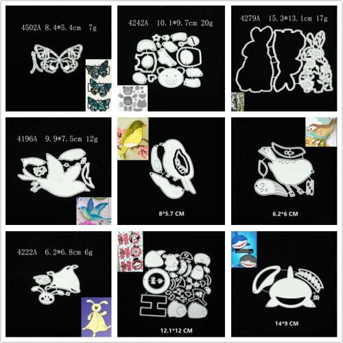 29 Styles) 2021 Stitching Animals Metal Cutting Dies DIY Scrapbooking Paper Photo Album Crafts Mould Cards Blade Punch Stencils