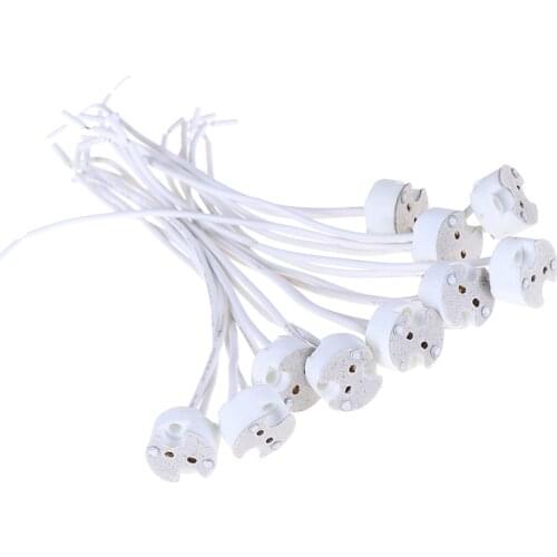 5Pcs/1pcs 220V 2A MR16 GU5.3 Base Socket Wire Connector Led Lamp Ceramic Holder