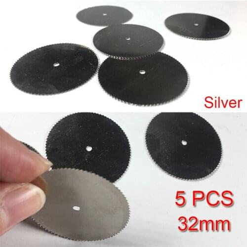 5PCS Stainless Steel 32mm Woodworking Tool Accessories Wood Cutting Disc Electric Rotary Tool Circular Saw Blade Cutting