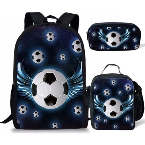 Football Soccer Pattern School Bags for Boys Girls Orthopedic Kids Backpack Primary Student Child Book Bag Mochila Escolar