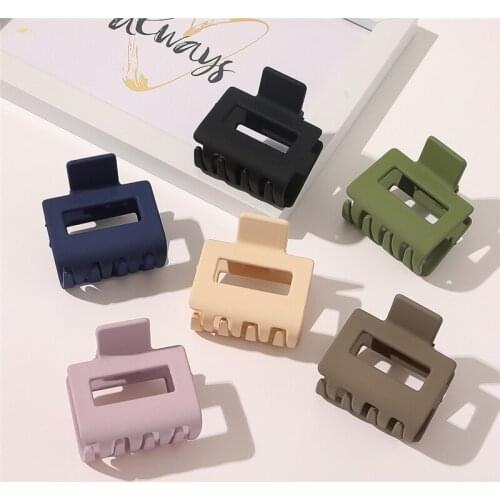 20pcs/lot Elegant Women Solid Acrylic Hair Claws Sweet Small Size Hair Clamps for Lady Girls Hair Styling Accessories