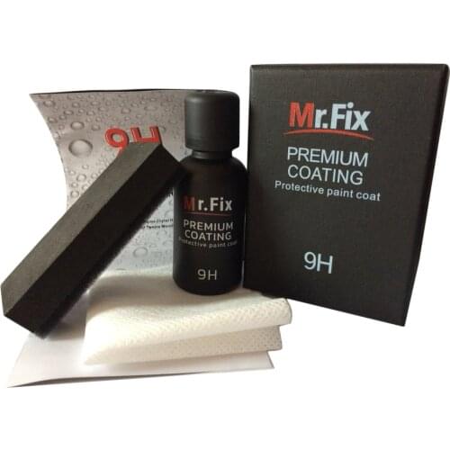 New Mr. Fix 30&50ml Upgraded Ceramic Coat 9H Car Polish Liquid Crystal Set High Density Car Super Hydrophobic GLass Coating HOT